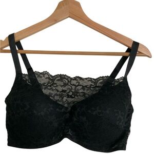 Soma Oh my Gorgeous Bridget Cami Bra Lace Lined Underwire BLACK Size 38D $48